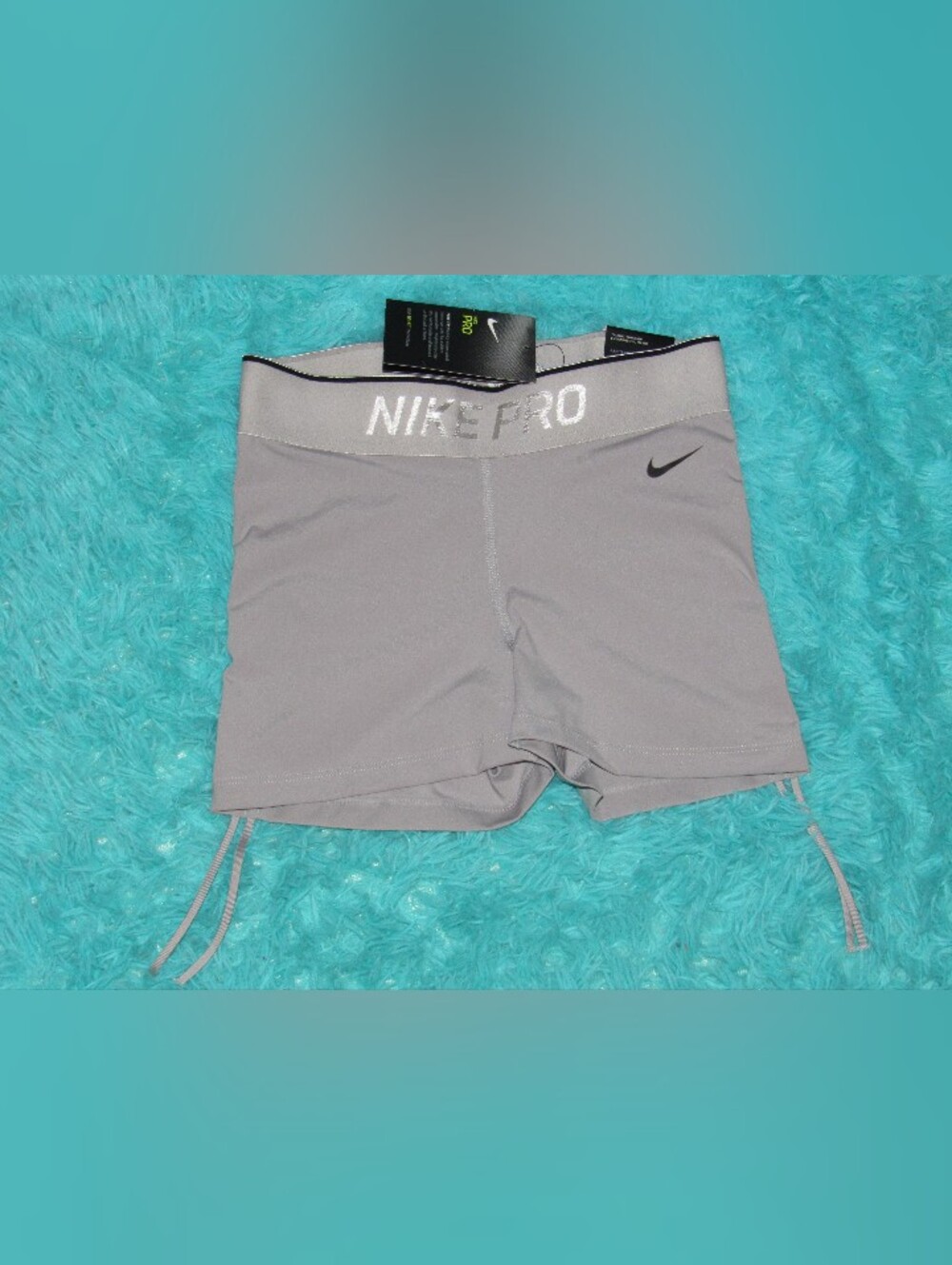 Nike Pro Light Gray Bike/Compression Shorts